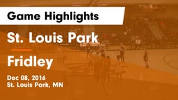 St. Louis Park  vs Fridley  Game Highlights - Dec 08, 2016