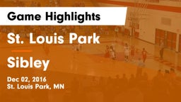 St. Louis Park  vs Sibley  Game Highlights - Dec 02, 2016