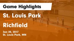 St. Louis Park  vs Richfield  Game Highlights - Jan 20, 2017