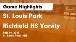 St. Louis Park  vs Richfield HS Varsity Game Highlights - Feb 14, 2017