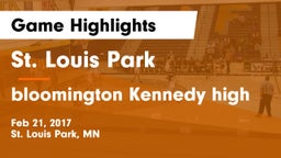 St. Louis Park  vs bloomington Kennedy high Game Highlights - Feb 21, 2017
