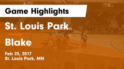 St. Louis Park  vs Blake  Game Highlights - Feb 23, 2017