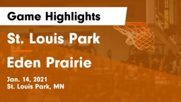 St. Louis Park  vs Eden Prairie  Game Highlights - Jan. 14, 2021