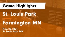 St. Louis Park  vs Farmington  MN Game Highlights - Nov. 26, 2021