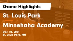 St. Louis Park  vs Minnehaha Academy Game Highlights - Dec. 21, 2021