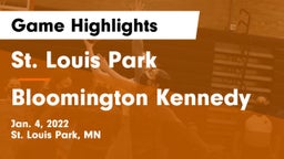St. Louis Park  vs Bloomington Kennedy  Game Highlights - Jan. 4, 2022