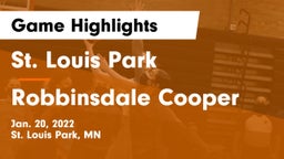 St. Louis Park  vs Robbinsdale Cooper  Game Highlights - Jan. 20, 2022