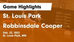 St. Louis Park  vs Robbinsdale Cooper  Game Highlights - Feb. 22, 2022