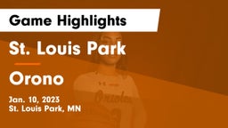 St. Louis Park  vs Orono  Game Highlights - Jan. 10, 2023