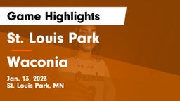 St. Louis Park  vs Waconia  Game Highlights - Jan. 13, 2023