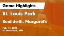 St. Louis Park  vs Benilde-St. Margaret's  Game Highlights - Feb. 14, 2023