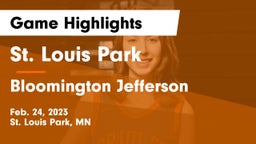 St. Louis Park  vs Bloomington Jefferson  Game Highlights - Feb. 24, 2023