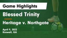Blessed Trinity  vs Heritage v. Northgate Game Highlights - April 9, 2022