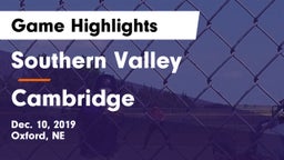 Southern Valley  vs Cambridge  Game Highlights - Dec. 10, 2019