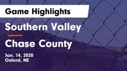 Southern Valley  vs Chase County Game Highlights - Jan. 14, 2020