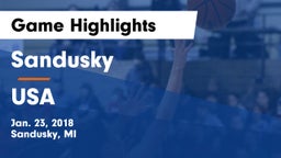 Sandusky  vs USA Game Highlights - Jan. 23, 2018