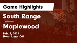 South Range vs Maplewood Game Highlights - Feb. 8, 2021