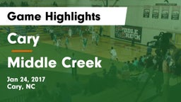 Cary  vs Middle Creek  Game Highlights - Jan 24, 2017