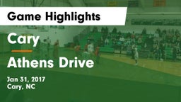 Cary  vs Athens Drive  Game Highlights - Jan 31, 2017