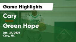 Cary  vs Green Hope  Game Highlights - Jan. 24, 2020