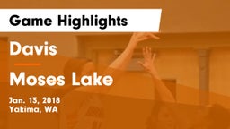 Davis  vs Moses Lake  Game Highlights - Jan. 13, 2018