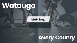 Matchup: Watauga  vs. Avery County  2016