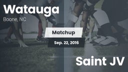 Matchup: Watauga  vs. Saint JV 2016