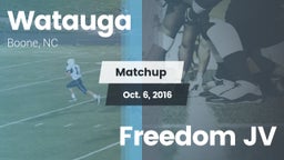 Matchup: Watauga  vs. Freedom JV 2016