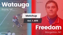 Matchup: Watauga  vs. Freedom  2016