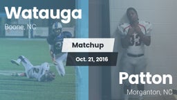 Matchup: Watauga  vs. Patton  2016