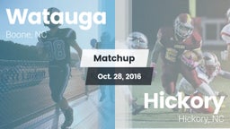 Matchup: Watauga  vs. Hickory  2016