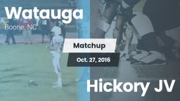 Matchup: Watauga  vs. Hickory JV 2016