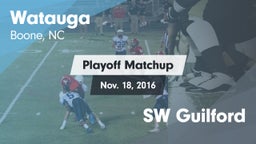 Matchup: Watauga  vs. SW Guilford 2016