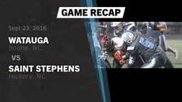 Recap: Watauga  vs. Saint Stephens  2016