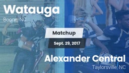 Matchup: Watauga  vs. Alexander Central  2017