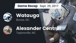 Recap: Watauga  vs. Alexander Central  2017