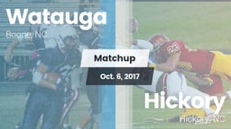 Matchup: Watauga  vs. Hickory  2017