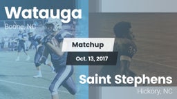 Matchup: Watauga  vs. Saint Stephens  2017