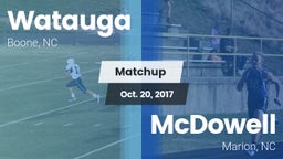 Matchup: Watauga  vs. McDowell   2017