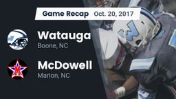 Recap: Watauga  vs. McDowell   2017