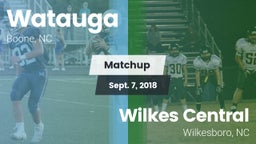 Matchup: Watauga  vs. Wilkes Central  2018