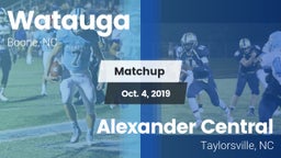 Matchup: Watauga  vs. Alexander Central  2019