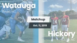 Matchup: Watauga  vs. Hickory  2019