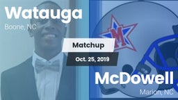 Matchup: Watauga  vs. McDowell   2019