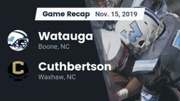 Recap: Watauga  vs. Cuthbertson  2019