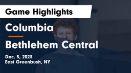 Columbia  vs Bethlehem Central  Game Highlights - Dec. 5, 2023