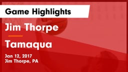 Jim Thorpe  vs Tamaqua  Game Highlights - Jan 12, 2017