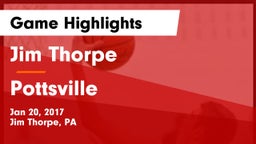 Jim Thorpe  vs Pottsville  Game Highlights - Jan 20, 2017