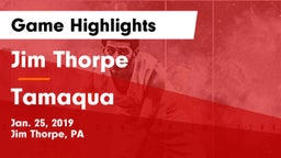 Jim Thorpe  vs Tamaqua  Game Highlights - Jan. 25, 2019