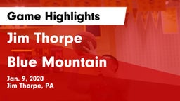 Jim Thorpe  vs Blue Mountain  Game Highlights - Jan. 9, 2020